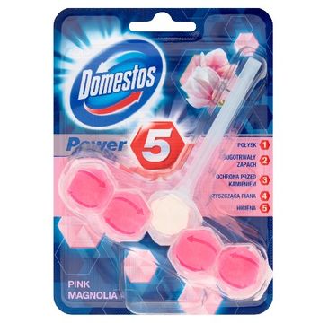 Domestos Pink Magnolia Kostka WC Power 5 koszyk 55 g