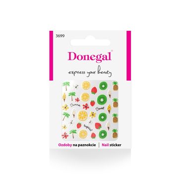 Donegal naklejki na paznokcie Tropikalny raj (3699) 1 op.