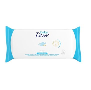 Dove Baby Rich Moisture Wipes nawilżane chusteczki oczyszczające 50szt.