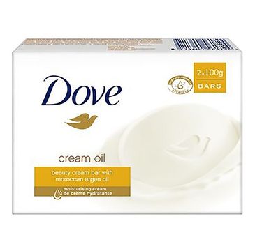 Dove Cream Oil kremowe mydło w kostce z olejkiem arganowym 2x100g
