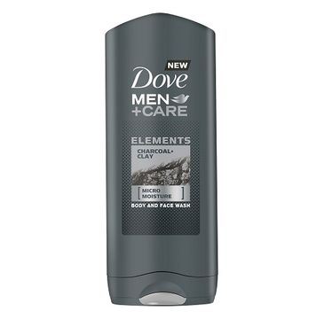 Dove Men+Care Elements Charcoal+Clay Body & Face Wash żel pod prysznic 400ml