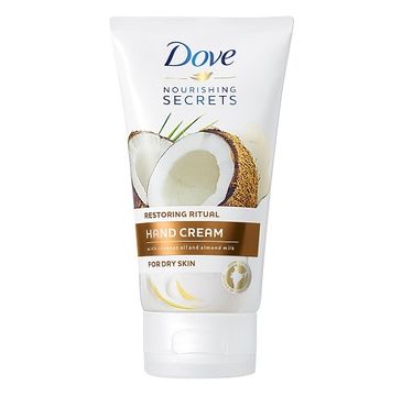 Dove Nourishing Secrets Restoring Ritual Hand Cream krem do rąk do skóry bardzo suchej Coconut Oil & Almond Milk 75ml