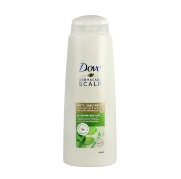 Dove – Szampon do włosów przeciwłupieżowy 2w1 Derma Care Scalp Invigorating Mint (400 ml)
