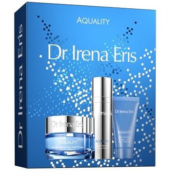 Dr Irena Eris Aquality zestaw intensywnie nawilżający krem odmładzający 50ml + głęboko nawilżający krem regenerujący 30ml + serum koncentrat nawilżający 30ml