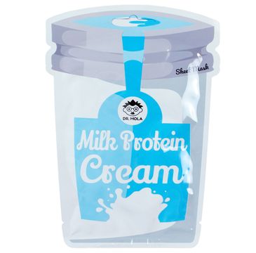 Dr. Mola Milk Protein Cream wygładzająca maseczka w płachcie na bazie protein mleka 23ml