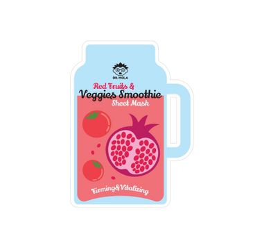 Dr. Mola – Red Fruits & Veggies Smoothie Sheet Mask maseczka w płachcie ujędrniająco-witalizująca (23 ml)