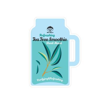 Dr. Mola – Refreshing Tea Tree Smoothie Sheet Mask maseczka w płachcie oczyszczająco-odświeżająca (23 ml)