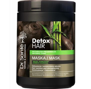 Dr. Sante Detox Hair – maska regenerująca do włosów z węglem bambusowym (1000 ml)