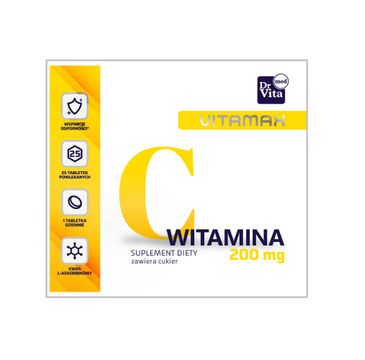 Dr Vita Vitamax Witamina C 200 mg suplement diety (25 tabletek powlekanych)