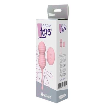 Dream Toys Pleasure Balls&Eggs Beehive wibrujące jajeczko z pilotem Pink