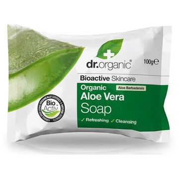 Dr.Organic Aloe Vera Soap oczyszczające mydło w kostce z aloesem 100g