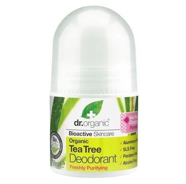 Dr.Organic Tea Tree Deodorant delikatny dezodorant w kulce 50ml