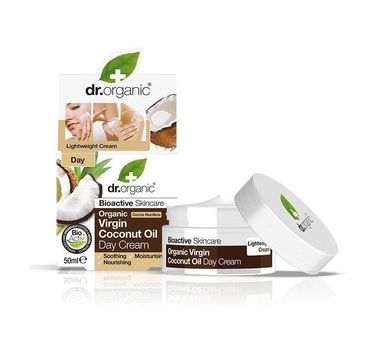 Dr.Organic Virgin Coconut Oil Day Cream odżywczo-zmiękczający krem na dzień do skóry suchej 50ml