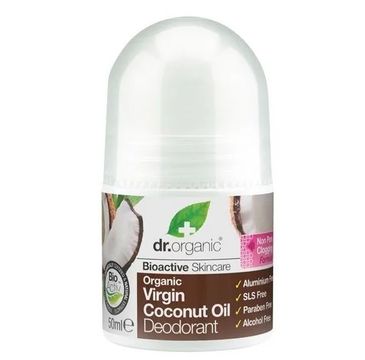 Dr.Organic Virgin Coconut Oil Deodorant delikatny dezodorant w kulce do skÃ³ry wraÅ¼liwej 50ml