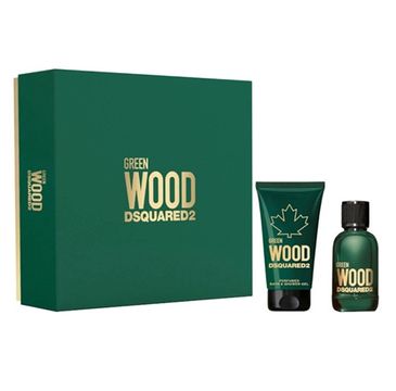 Dsquared2 Green Wood Pour Homme zestaw woda toaletowa spray 100ml + żel pod prysznic 150ml (1 szt.)