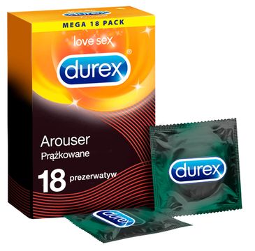 Durex Arouser prezerwatywy prążkowane (18 szt.)