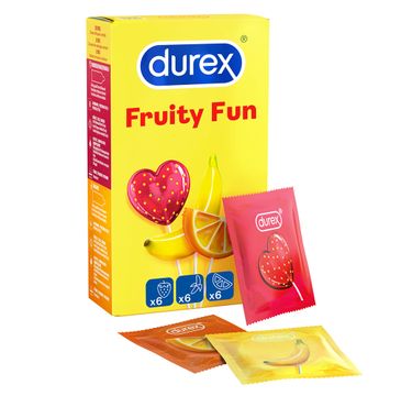 Durex Fruity Fun smakowe prezerwatywy (18 szt.)