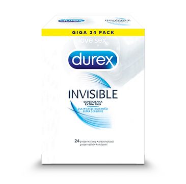 Durex Invisible prezerwatywy cienkie (24 szt.)