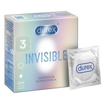 Durex Invisible prezerwatywy cienkie (3 szt.)