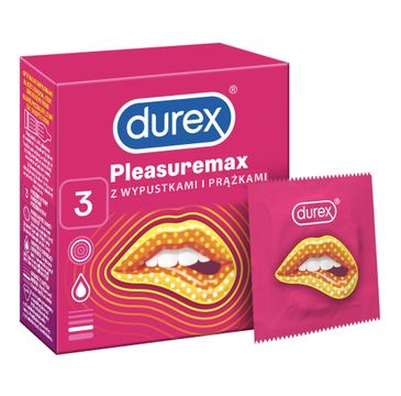 Durex Pleasuremax prezerwatywy prążkowane (3 szt.)