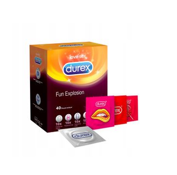 Durex  prezerwatywy Fun Explosion mix zestaw (40 szt.)