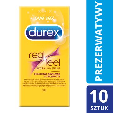 Durex Real Feel Ultra Smooth prezerwatywy (10 szt.)