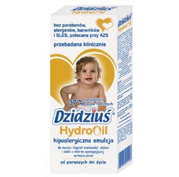 Dzidziuś Hydro Oil emulsja do mycia i kąpieli natłuszczająca 300 ml