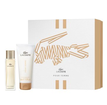 Lacoste – Pour Femme zestaw woda perfumowana spray 50ml + balsam do ciała 100ml (1 szt.)