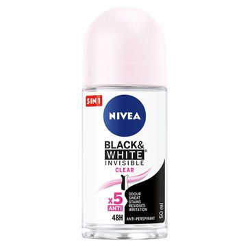 Nivea Black&White Invisible Clear antyperspirant w kulce (50 ml)