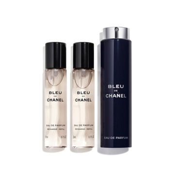 Chanel – Bleu de Chanel twist woda perfumowana spray z wymiennym wkładem (3x20 ml)