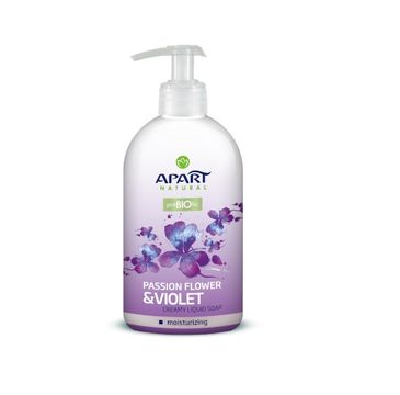 Apart Natural – Prebiotic kremowe mydło w płynie Passion Flower & Violet (500 ml)