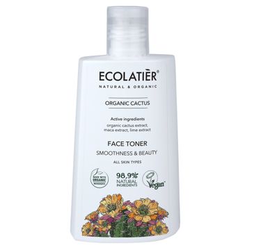 Ecolatier Organic Cactus tonik wygładzający do twarzy każdy rodzaj cery (250 ml)