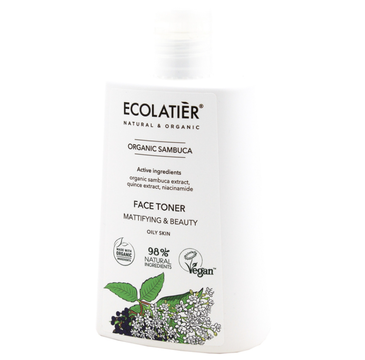 Ecolatier Organic Sambuca tonik matujący do twarzy (250 ml)