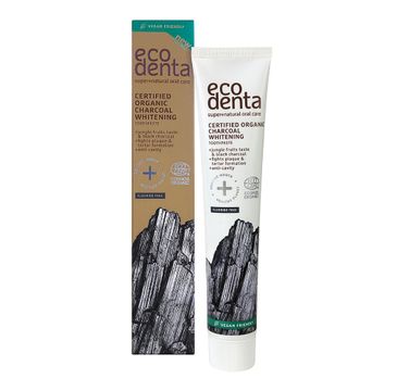 Ecodenta Certified Organic Charcoal Whitening Toothpaste wybielająca czarna pasta do zębów z owocami dżungli (75 ml)