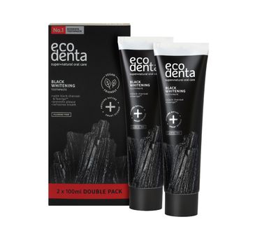 Ecodenta Expert Line Duo Pasta do zębów z węglem drzewnym (2x100 ml)