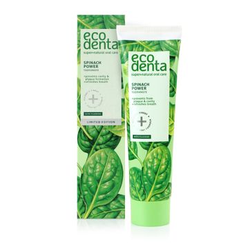 Ecodenta Spinach Power Toothpaste pasta do zębów przeciwko kamieniowi nazębnemu Szpinakowa Moc (100 ml)