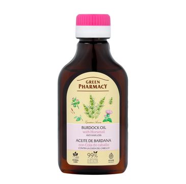 Green Pharmacy olejek 艂opianowy ze skrzypem polnym przeciw wypadaniu w艂os贸w (100 ml)