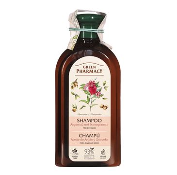 Green Pharmacy ziołowy szampon do włosów suchych - Olej Arganowy & Granat (350 ml)