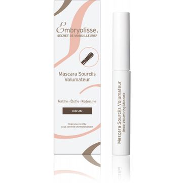 Embryolisse Brow Volumizing Mascara pogrubiająca maskara i pielęgnujące serum do brwi 2w1 Deep Brown (5 ml)