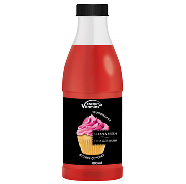 Energy Of Vitamins Pianka do kąpieli Cherry Cupcake (800 ml)