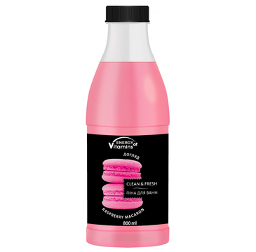 Energy Of Vitamins Pianka do kąpieli Raspberry Macaron (800 ml)