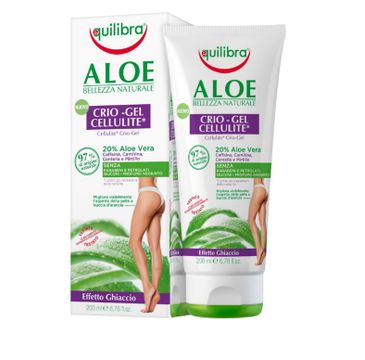 Equilibra Aloe Cellulite Crio-Gel aloesowy chłodzący żel antycellulitowy (200 ml)