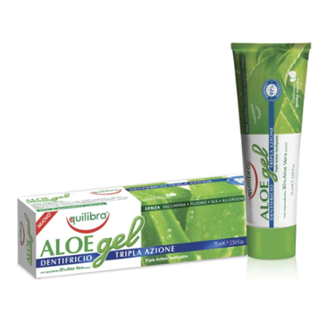 Equilibra Aloe Gel pasta do zębów o potrójnym działaniu 30% aloesu (75 ml)