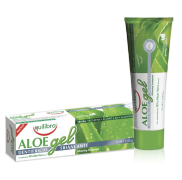 Equilibra Aloe Gel pasta do zÄ™bÃ³w wybielajÄ…ca 30% aloesu (75 ml)
