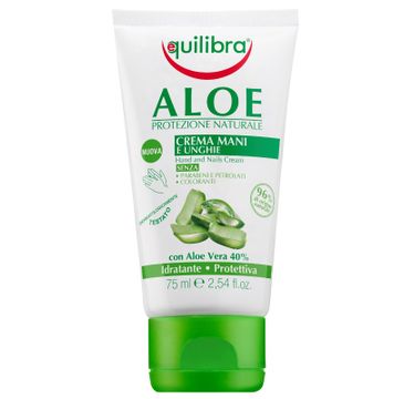 Equilibra Aloe Hand & Nail Cream aloesowy krem do rąk i paznokci (75 ml)