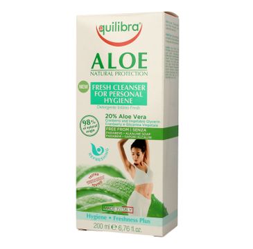 Equilibra Aloe Natural Protection żel do higieny intymnej odświeżający (200 ml)
