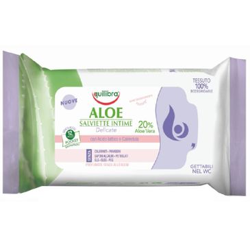 Equilibra Aloe Salviette Intime aloesowe chusteczki do higieny intymnej (12 szt.)