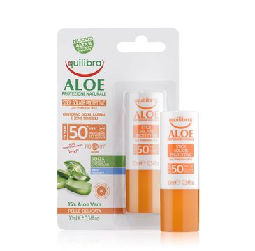 Equilibra Aloe Sun Protection Stick SPF50 aloesowy sztyft przeciwsłoneczny (10 ml)