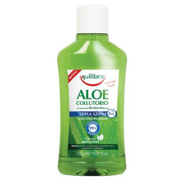 Equilibra Aloe Triple Action Mouthwash płyn do płukania jamy ustnej (500 ml)