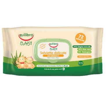 Equilibra Baby Gentle Cleansing Wipes delikatne chusteczki oczyszczające 0m+ (72 szt.)